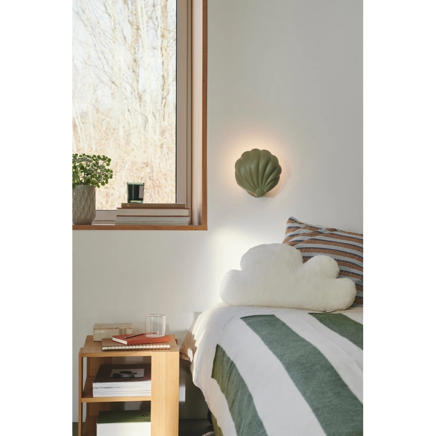Nordlux - Sienas gaismeklis KONCHI 1xE14/25W/230V zaļš