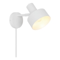 Nordlux - Sienas gaismeklis MATIS 1xE27/15W/230V balts