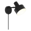 Nordlux - Sienas gaismeklis MATIS 1xE27/15W/230V melns