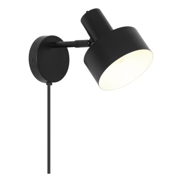 Nordlux - Sienas gaismeklis MATIS 1xE27/15W/230V melns