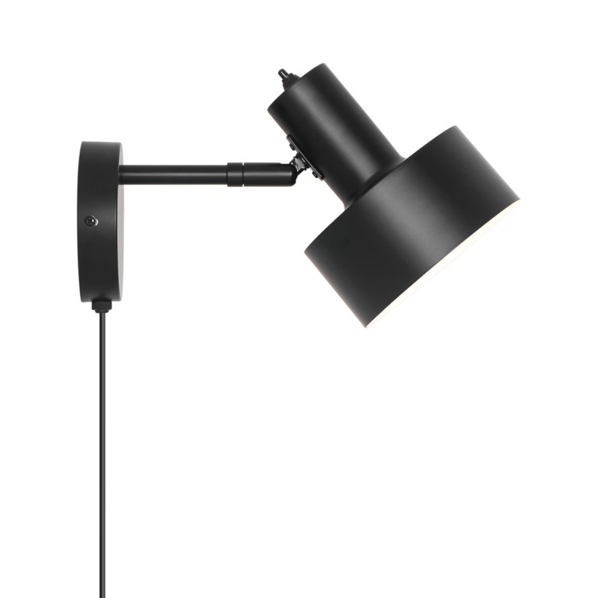 Nordlux - Sienas gaismeklis MATIS 1xE27/15W/230V melns