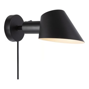 Nordlux - Sienas gaismeklis STAY 1xE27/60W/230V melns