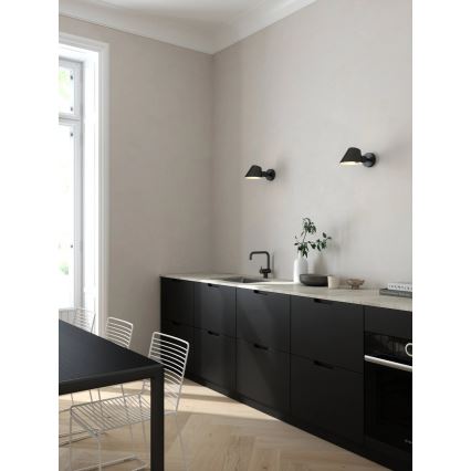 Nordlux - Sienas gaismeklis STAY 1xE27/60W/230V melns
