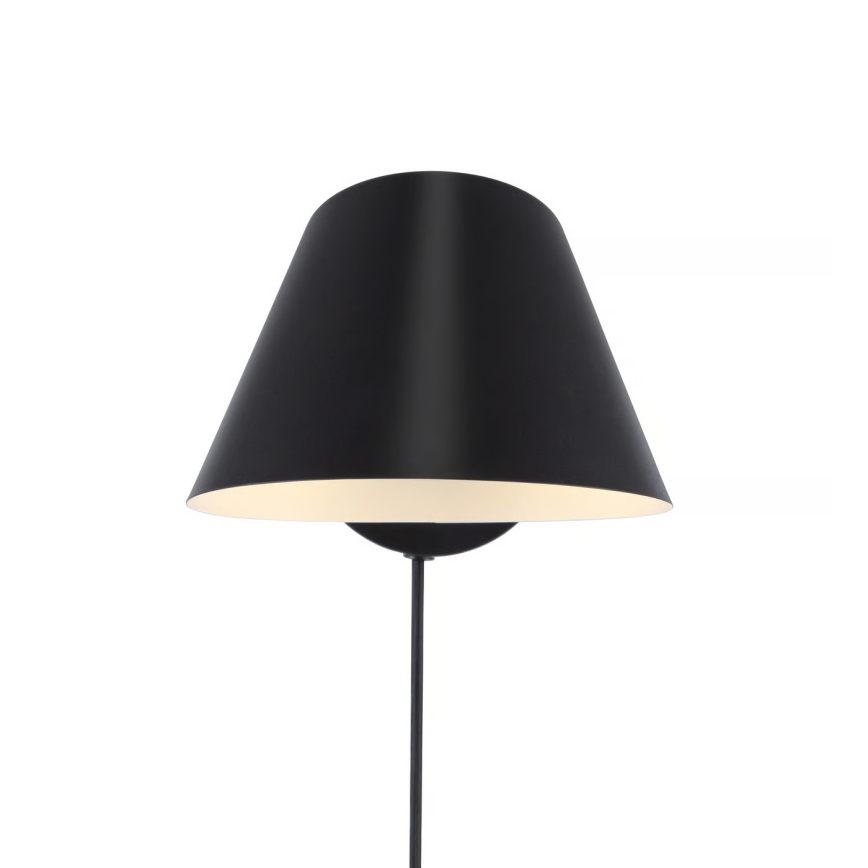 Nordlux - Sienas gaismeklis STAY 1xE27/60W/230V melns