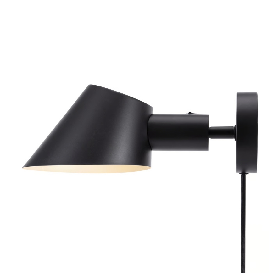 Nordlux - Sienas gaismeklis STAY 1xE27/60W/230V melns