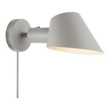 Nordlux - Sienas gaismeklis STAY 1xE27/60W/230V pelēks