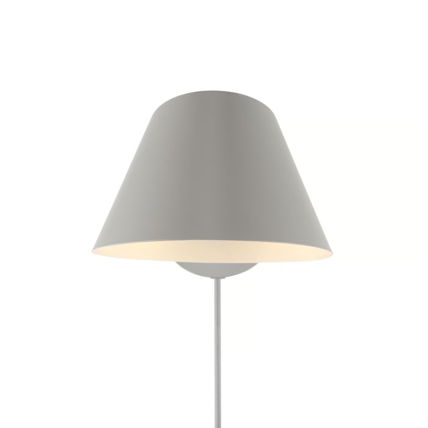 Nordlux - Sienas gaismeklis STAY 1xE27/60W/230V pelēks