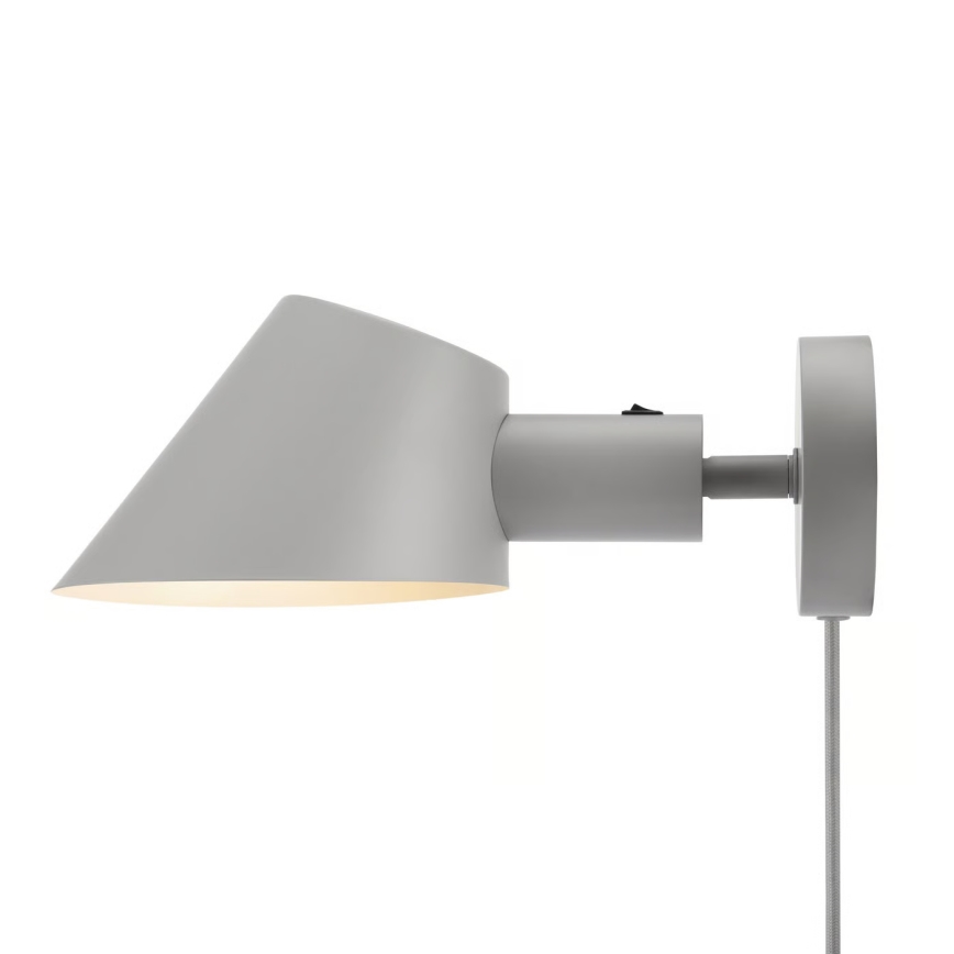 Nordlux - Sienas gaismeklis STAY 1xE27/60W/230V pelēks