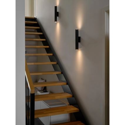 Nordlux - Sienas gaismeklis VICO 2xGU10/5W/230V melns