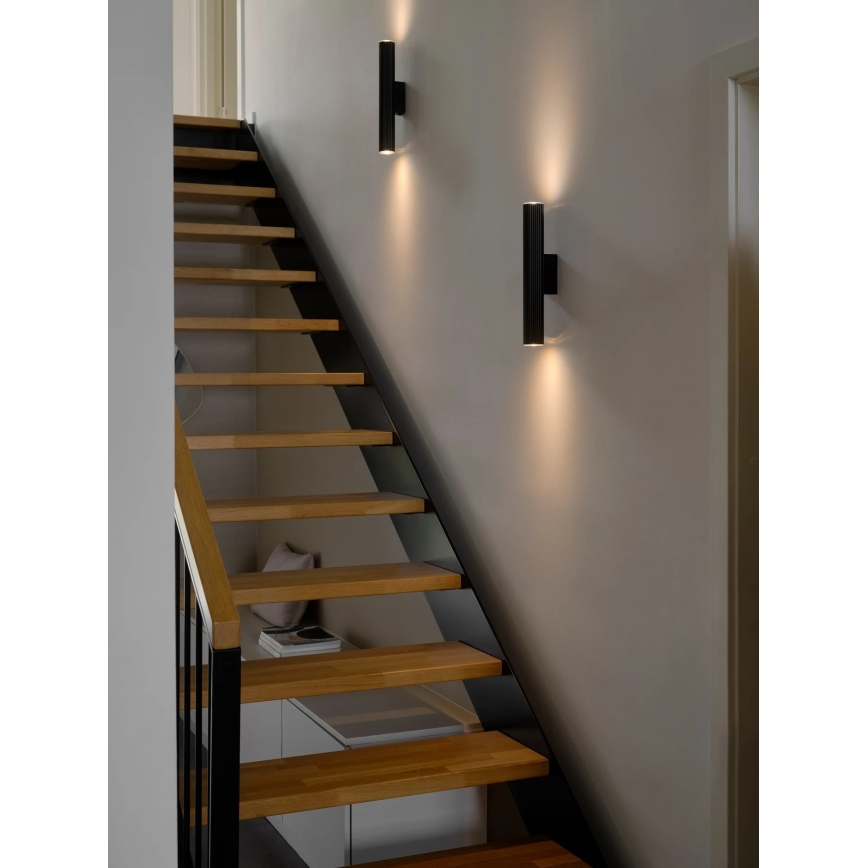 Nordlux - Sienas gaismeklis VICO 2xGU10/5W/230V melns