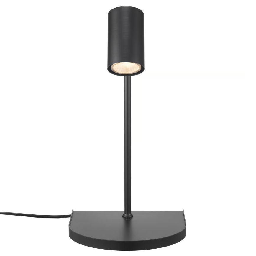Nordlux - Sienas lampa ar plauktu CODY 1xGU10/15W/230V melna