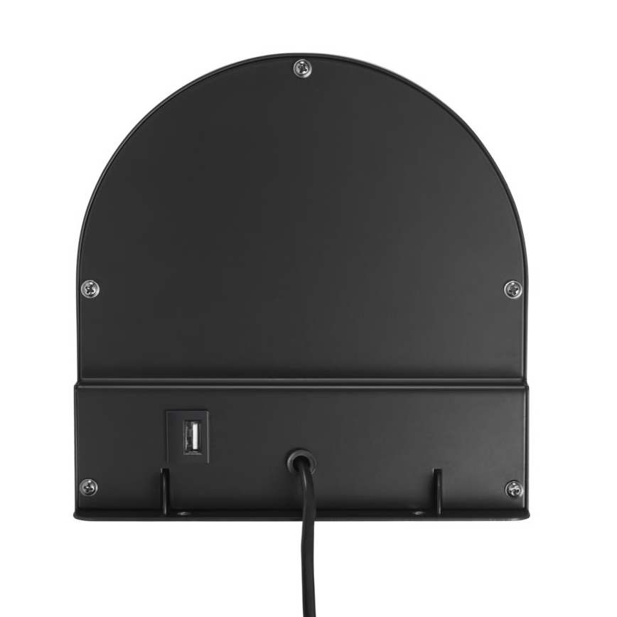 Nordlux - Sienas lampa ar plauktu CODY 1xGU10/15W/230V melna