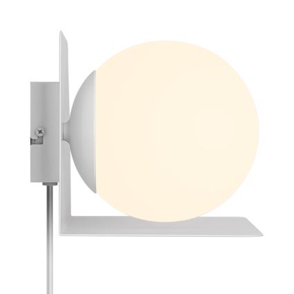 Nordlux - Sienas lampa ar plauktu LILIBETH 1xE14/25W/230V balta