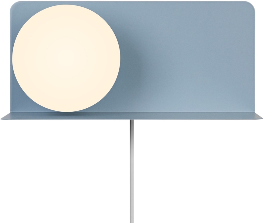 Nordlux - Sienas lampa ar plauktu LILIBETH 1xE14/25W/230V zila