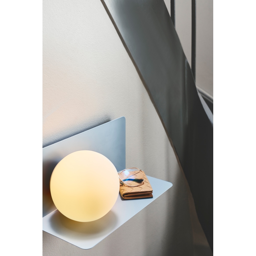 Nordlux - Sienas lampa ar plauktu LILIBETH 1xE14/25W/230V zila