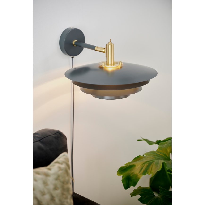 Nordlux - Sienas lampa BRETAGNE 1xG9/25W/230V antracīta
