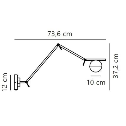 Nordlux - Sienas lampa CONTINA 1xG9/5W/230V melna