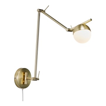 Nordlux - Sienas lampa CONTINA 1xG9/5W/230V misiņš