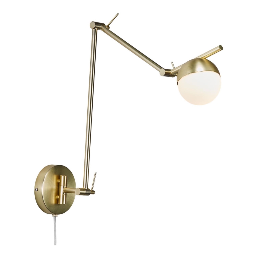 Nordlux - Sienas lampa CONTINA 1xG9/5W/230V misiņš