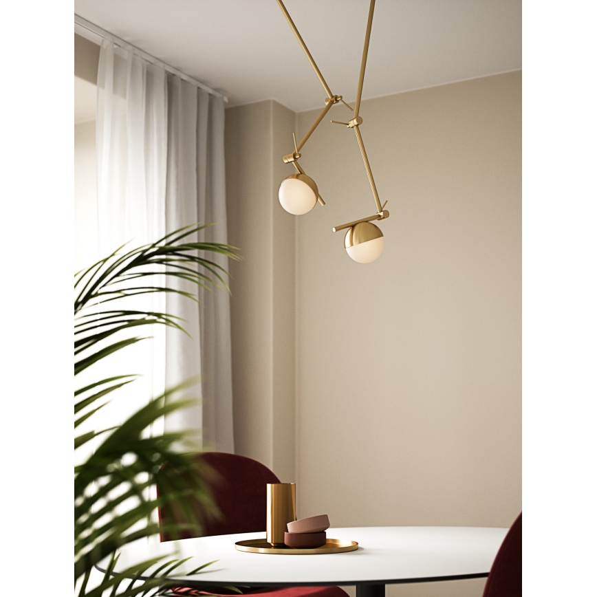 Nordlux - Sienas lampa CONTINA 1xG9/5W/230V misiņš