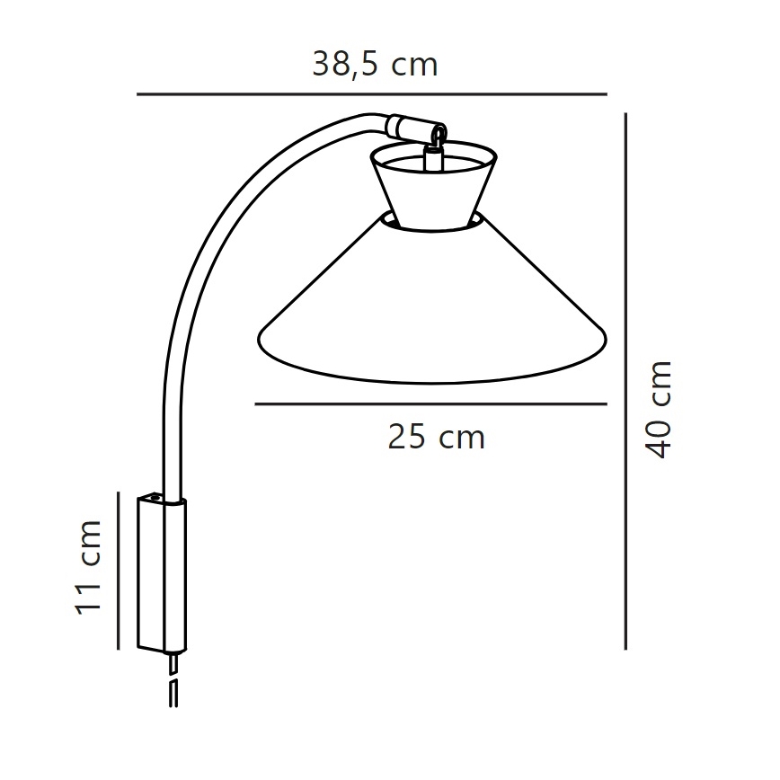 Nordlux - Sienas lampa DIAL 1xE27/40W/230V balta