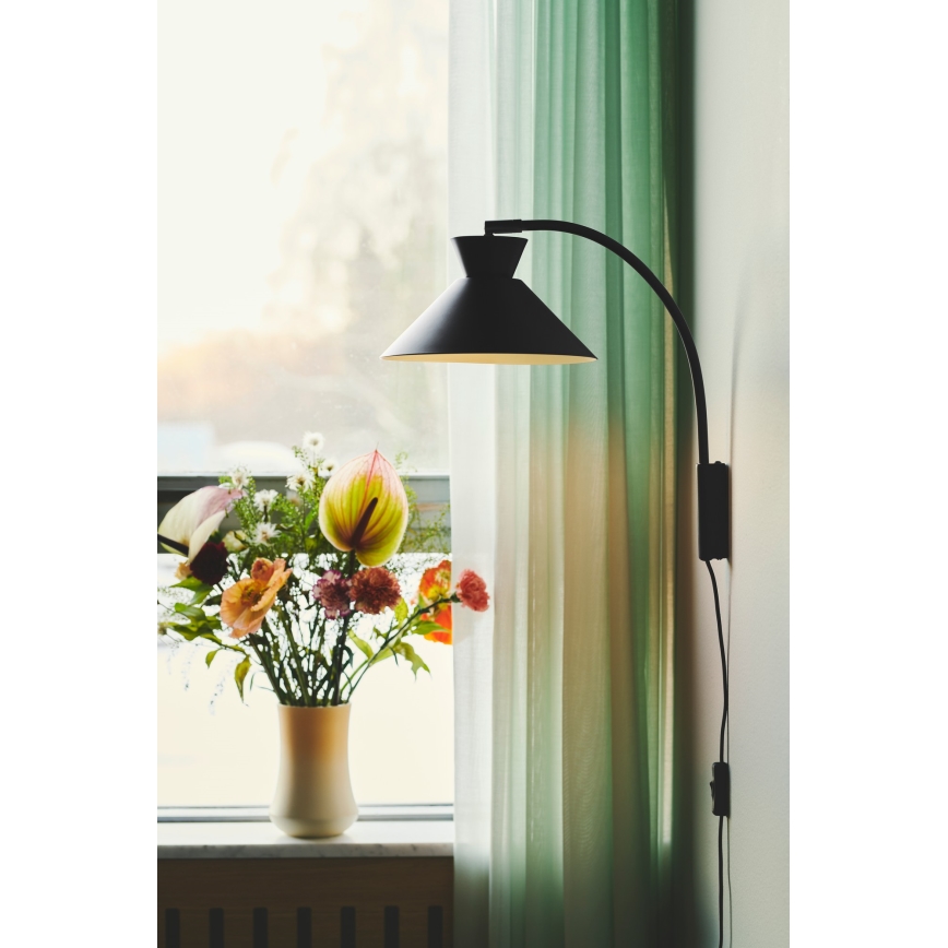 Nordlux - Sienas lampa DIAL 1xE27/40W/230V melna
