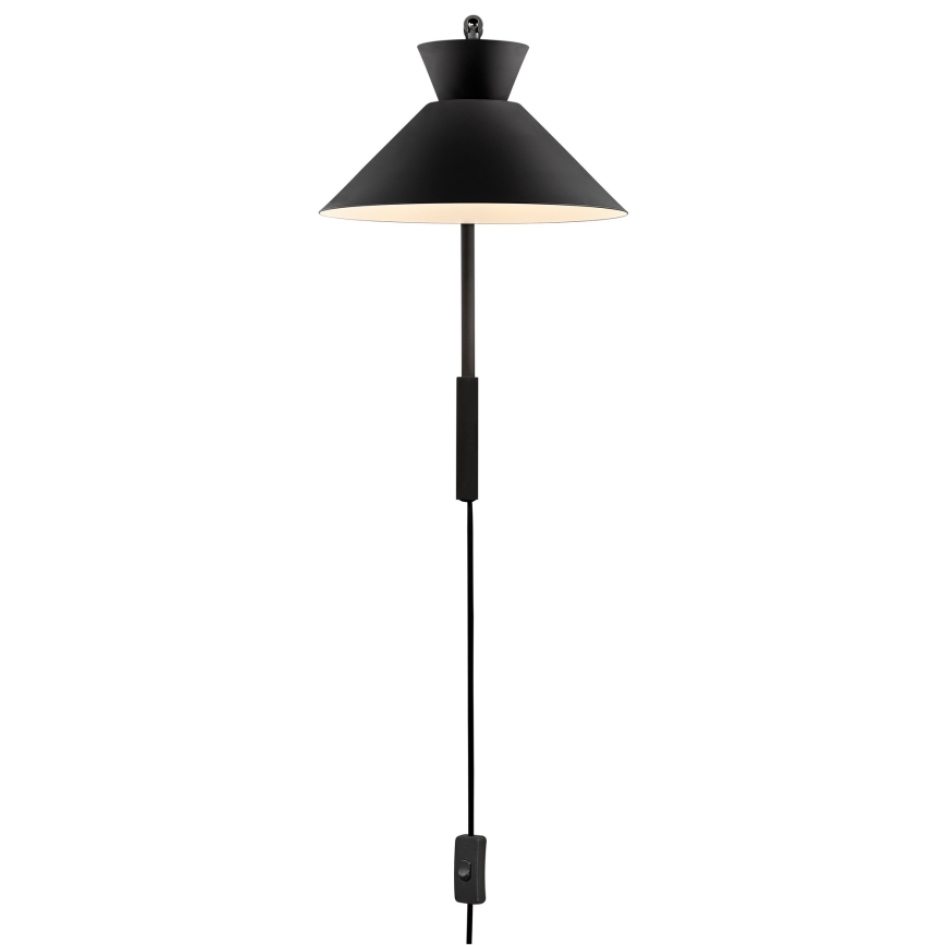 Nordlux - Sienas lampa DIAL 1xE27/40W/230V melna