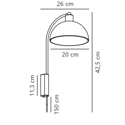 Nordlux - Sienas lampa ELLEN 1xE14/40W/230V balta