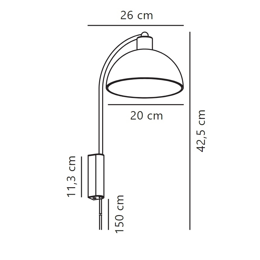 Nordlux - Sienas lampa ELLEN 1xE14/40W/230V spīdīgi hromēts