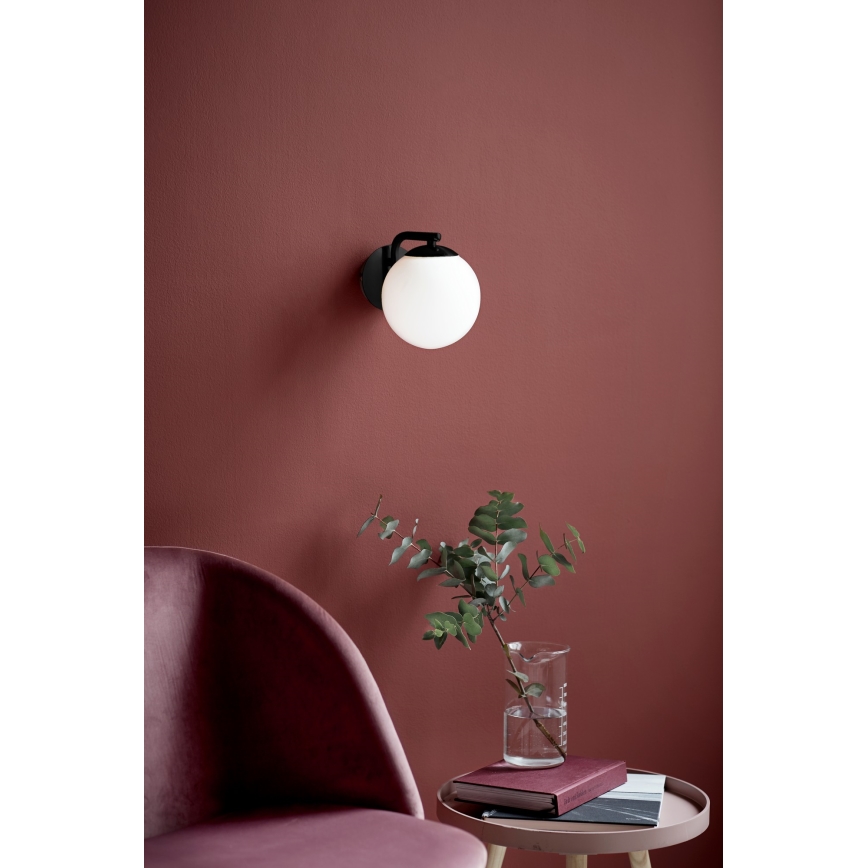 Nordlux - Sienas lampa GRANT 1xE14/40W/230V melna