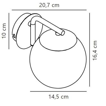 Nordlux - Sienas lampa GRANT 1xE14/40W/230V melna