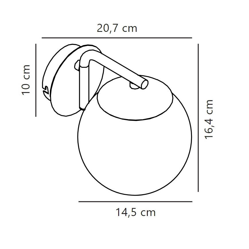 Nordlux - Sienas lampa GRANT 1xE14/40W/230V melna