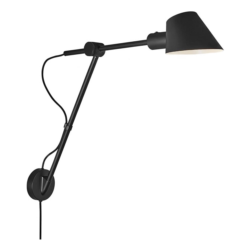 Nordlux - Sienas lampa STAY 1xE27/60W/230V melna