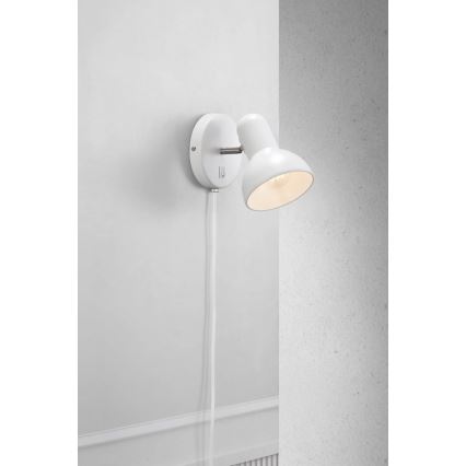 Nordlux - Sienas lampa TEXAS 1xE27/60W/230V balta