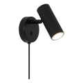 Nordlux - sienas spot gaismeklis VICO 1xGU10/5W/230V melns