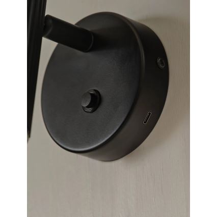 Nordlux - sienas spot gaismeklis VICO 1xGU10/5W/230V melns