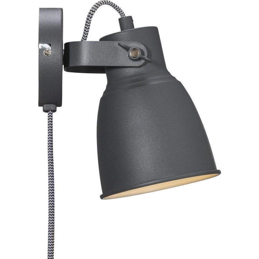 Nordlux - Sienas starmetis ADRIAN 1xE27/25W/230V antracīta