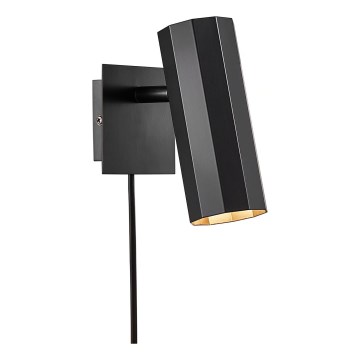 Nordlux - Sienas starmetis ALANIS 1xGU10/15W/230V melna
