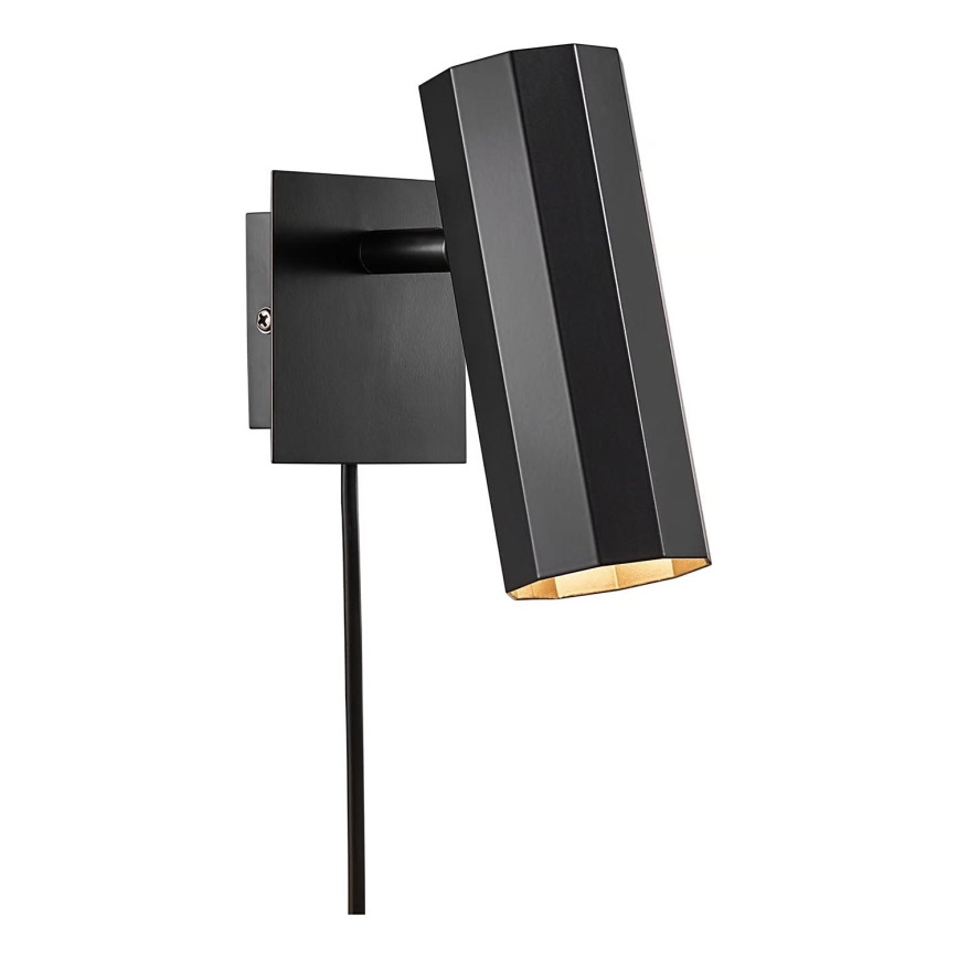 Nordlux - Sienas starmetis ALANIS 1xGU10/15W/230V melna