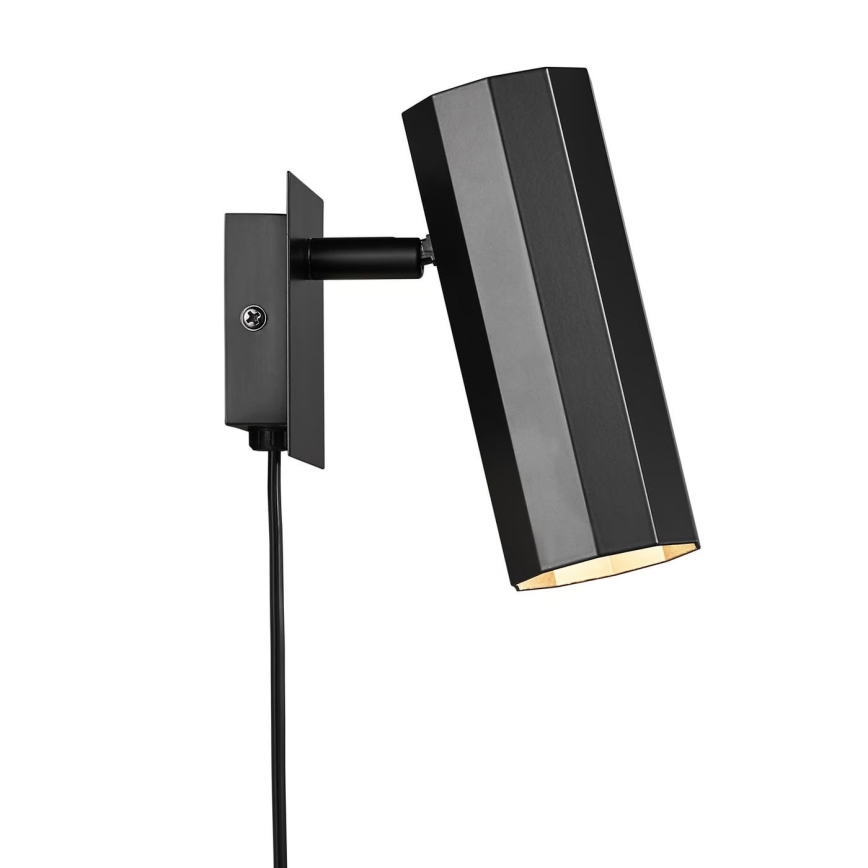 Nordlux - Sienas starmetis ALANIS 1xGU10/15W/230V melna