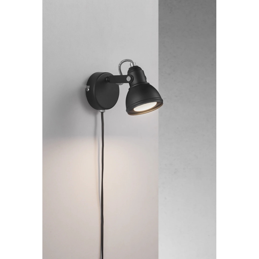 Nordlux - Sienas starmetis ASLAK 1xGU10/35W/230V melna