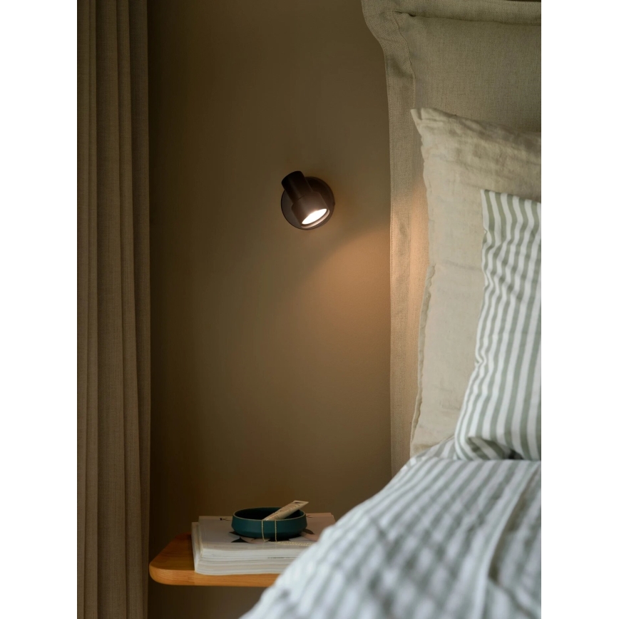 Nordlux - Sienas starmetis BOSTON 1xGU10/5W/230V melna