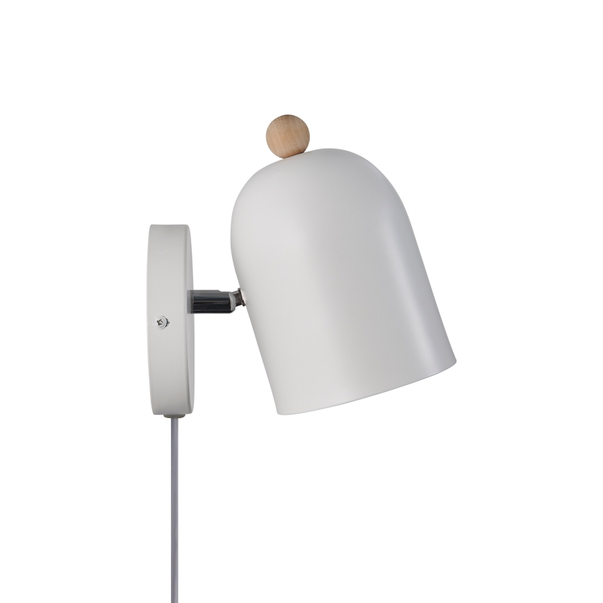 Nordlux - Sienas starmetis GASTON 1xE27/15W/230V balta