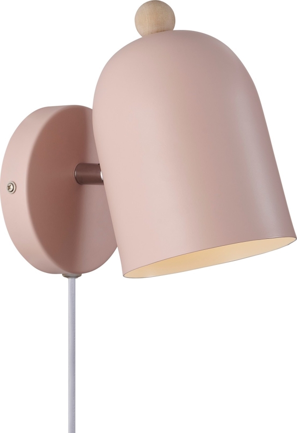 Nordlux - Sienas starmetis GASTON 1xE27/15W/230V rozā