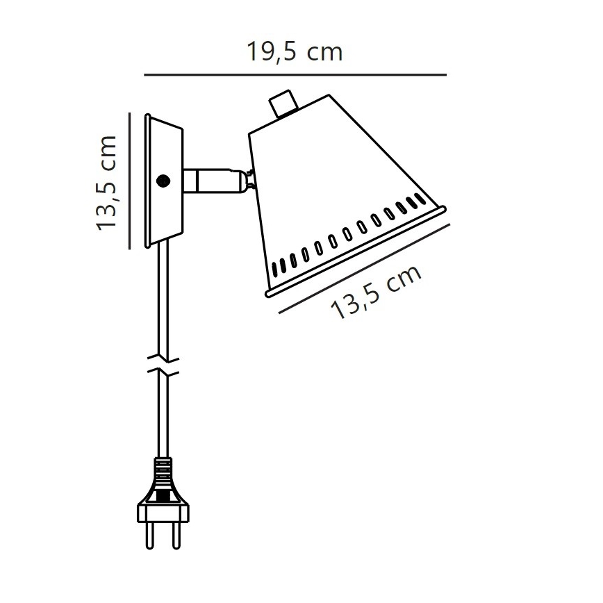 Nordlux - Sienas starmetis PINE 1xGU10/15W/230V