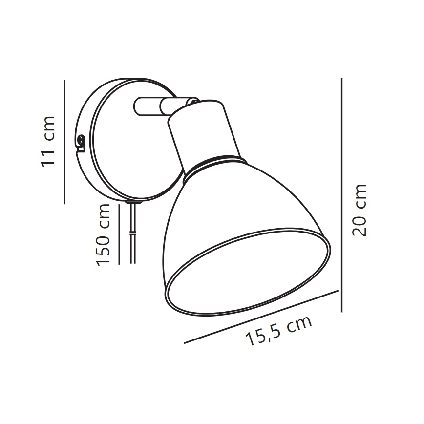 Nordlux - Sienas starmetis POP 1xE27/18W/230V bēša