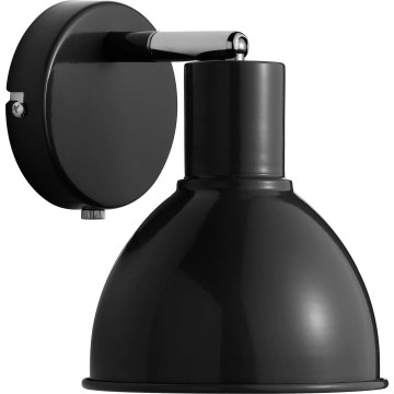 Nordlux - Sienas starmetis POP 1xE27/18W/230V melna/spīdīgi hromēts