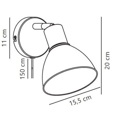 Nordlux - Sienas starmetis POP 1xE27/18W/230V melna/zelta