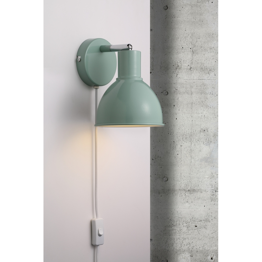 Nordlux - Sienas starmetis POP 1xE27/18W/230V piparmētru krāsa
