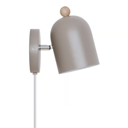 Nordlux - Sienas virzāmais gaismeklis GASTON 1xE27/15W/230V bēšs
